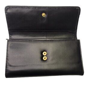 Black Fold Flap Wallet